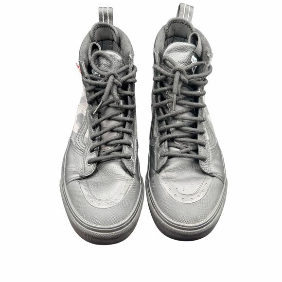 Vans Sk8-Hi MTE Black Camo Leather Water-Repellent Boots Men’s 10 - Picture 2 of 14
